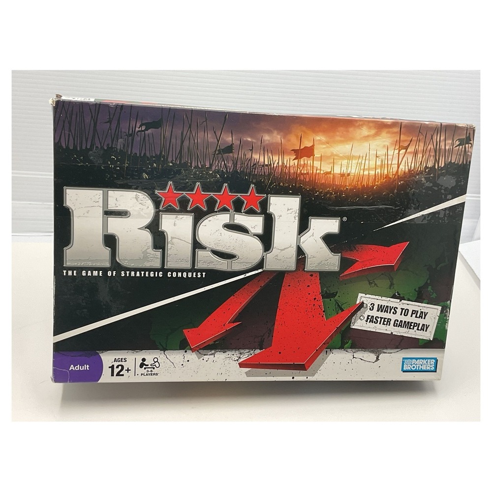 Risk Board Game 2008 Edition Parker Brothers Hasbro Strategy 3-5 Players‎